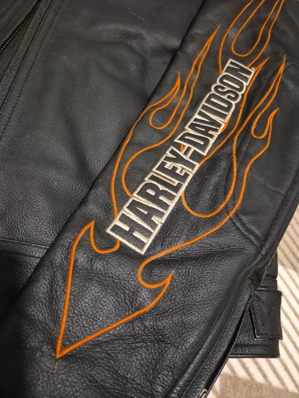 Jaqueta Original Harley Davidson modelo  Flames  Tamanho  G - Foto 5