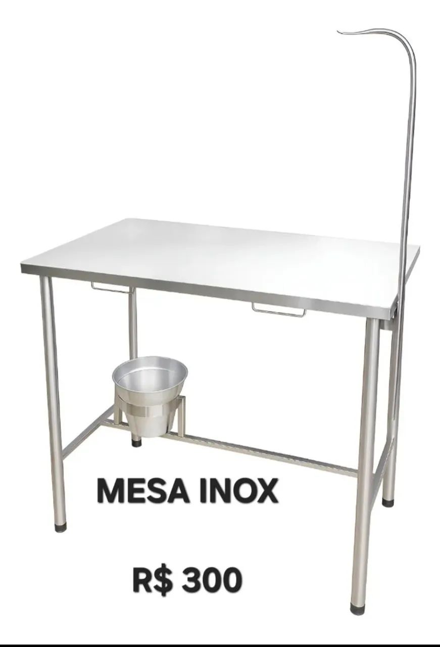 Mesa inox cirúrgica