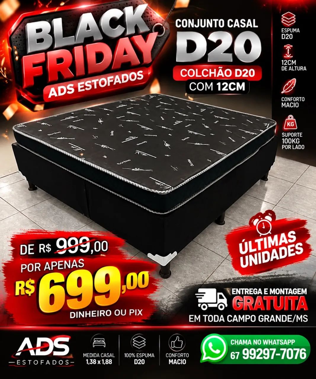 Conjunto casal D20 