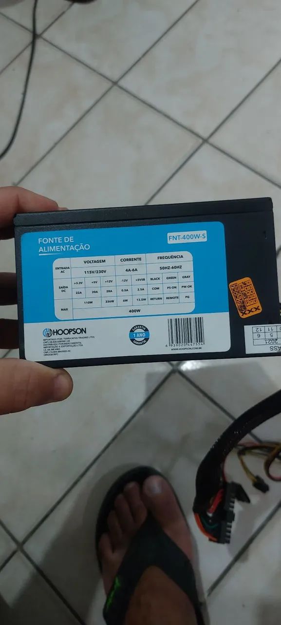 Fonte e cooler em perfeito estado 