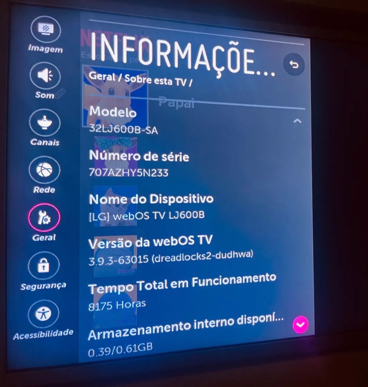 TV LG Smart 32? WebOS - Excelente Estado - R$ 600 - Foto 3