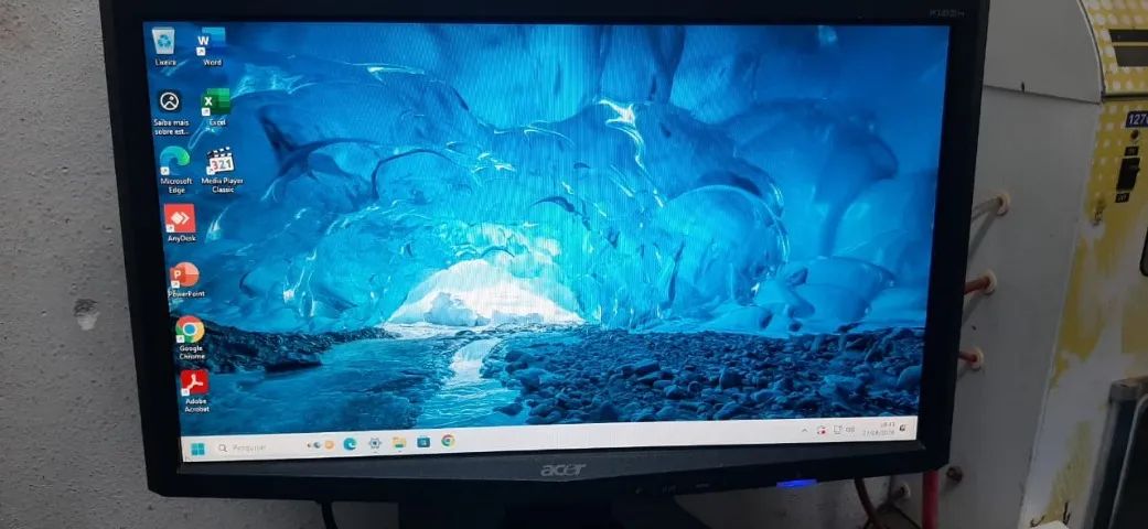 Monitor Acer 18,5 Polegadas Widescreen VGA DVI C/ Base Inclinável X183H Cor Black Piano  - Foto 4