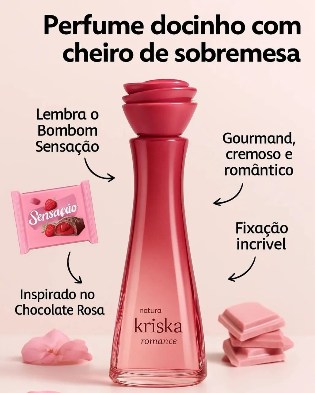 Perfume Kriska Romance 100ml | NATURA - Foto 2