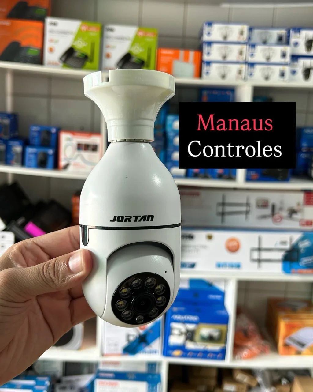 Câmera de Segurança Estilo Lâmpada com Função de Áudio