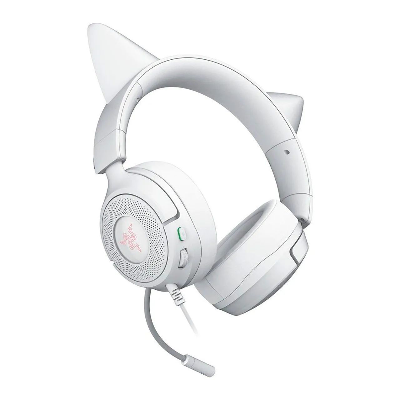 Razer Kraken Headset Gamer Kitty V3 X Mercury White 7.1 - PC PS5