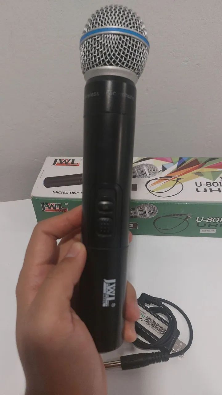 Microfone  UHF u-8017x  JWL - Foto 3