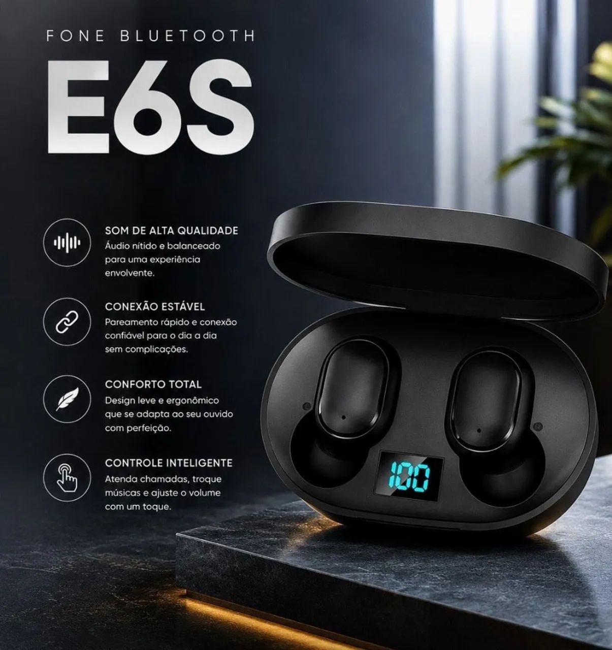 Fone Bluetooth E6S