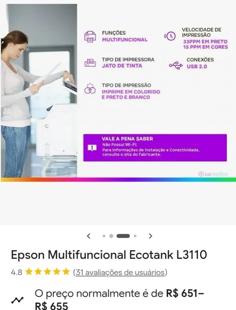 Impressora  Epson - Foto 3