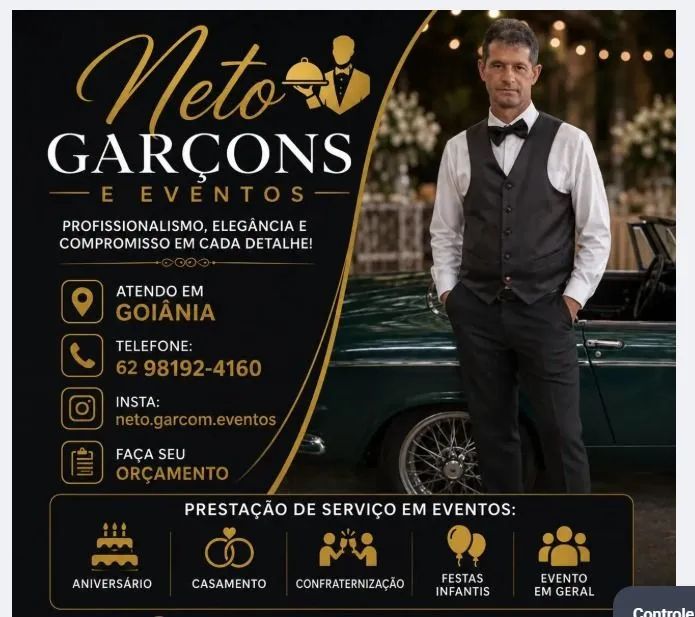 Garçom para festas 