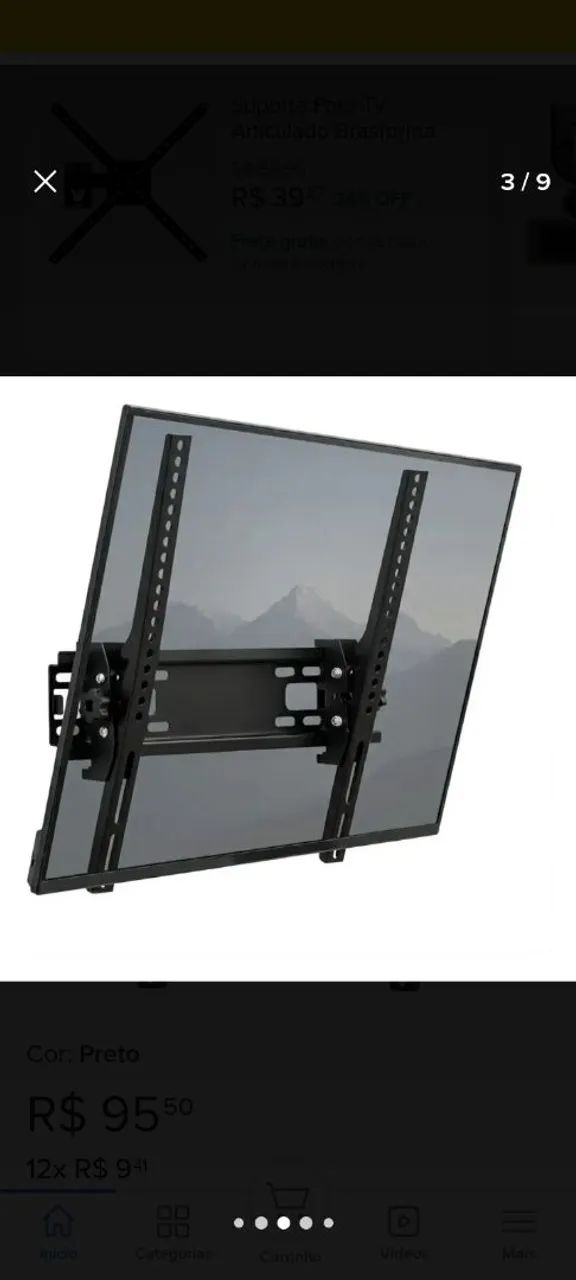Suporte para TV com inclinação  - Foto 4
