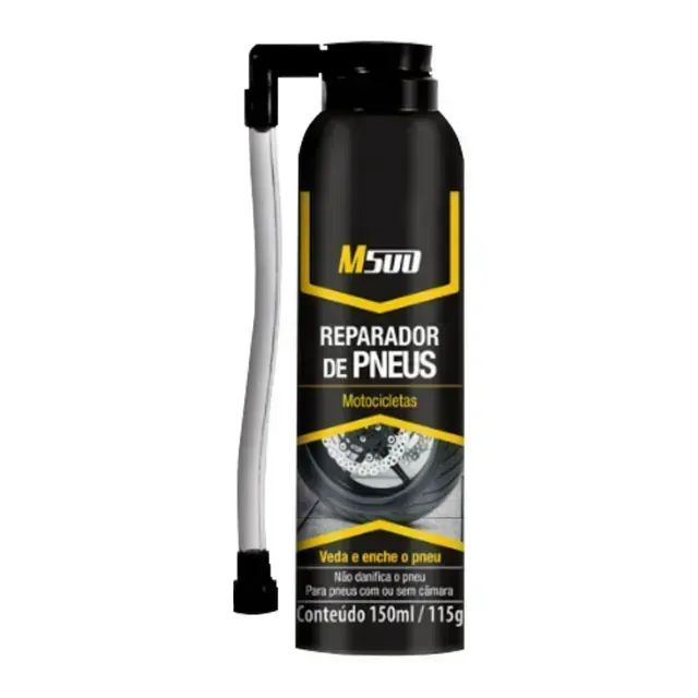 Reparador Pneu Moto Bicicleta Carro 150ml M500 Emergência