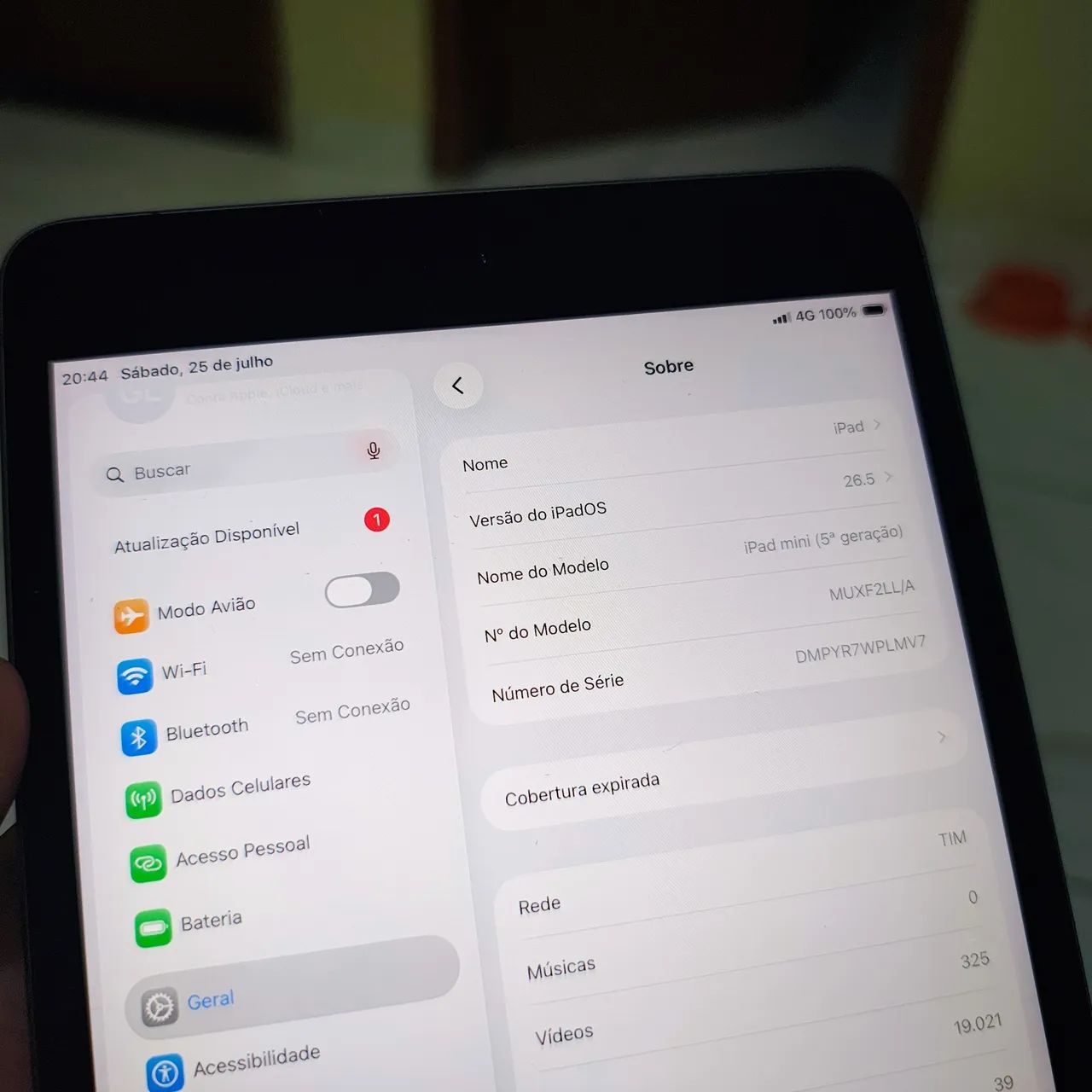 iPad 5 mini Cellular + WIFI novinho - Foto 2