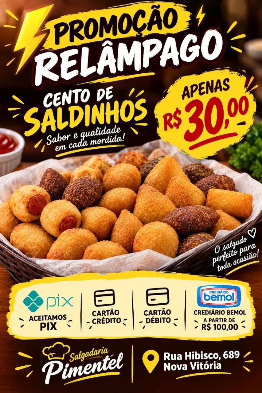 Cento de salgados