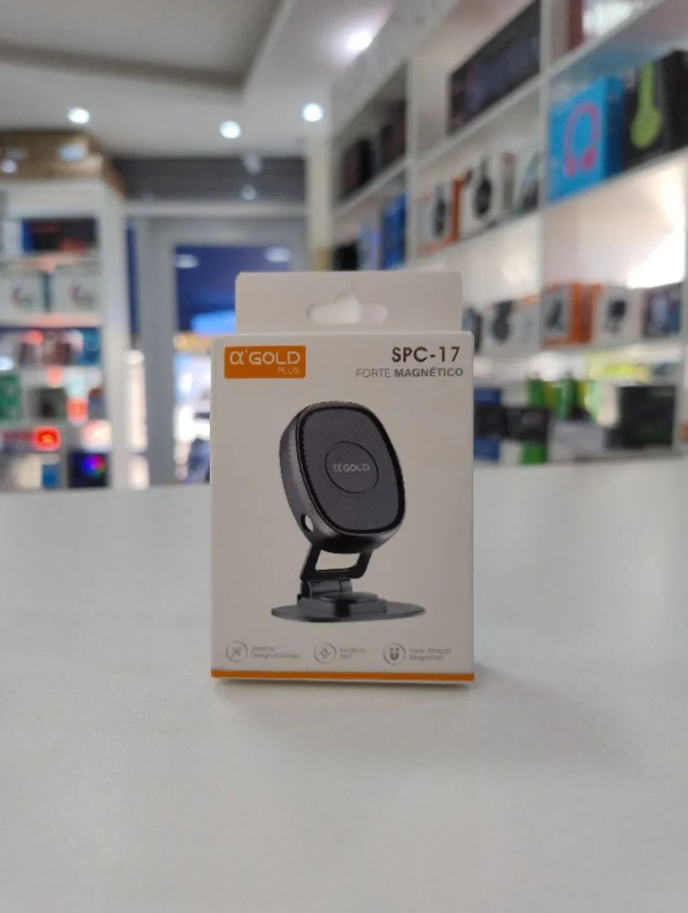 Suporte Veicular Magnético 360° Para Celular - Foto 5