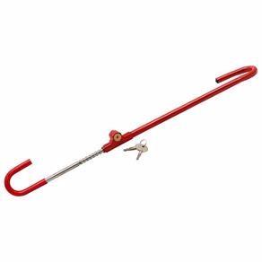 Trava Segurança Antifurto Volante Tetra Vermelho Universal - Foto 2