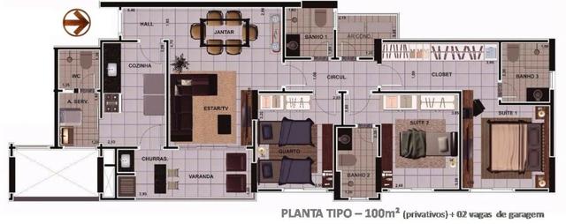Ed Porto Real - Guanabara | Jardim das Américas - 3 quartos - 100m² - Foto 2