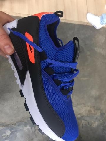 Tenis Masculino Nike Air Max 90 Ez - Todo Branco - Moda 90