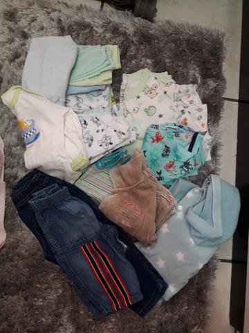 Lote Menino 23 peças. 0 à 18 meses