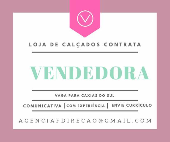 Vaga para vendedora