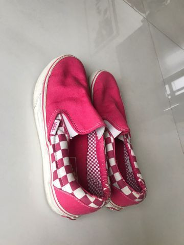 vans quadriculado rosa