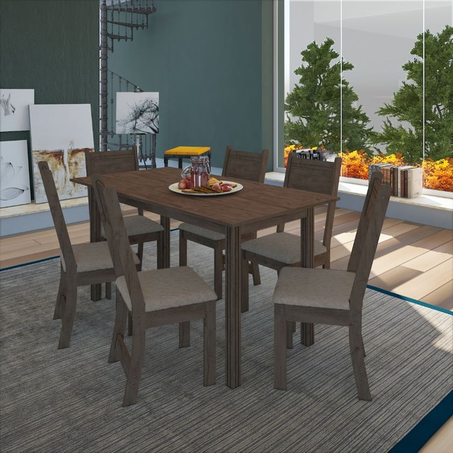 Sala mesa jantar 6 cadeiras