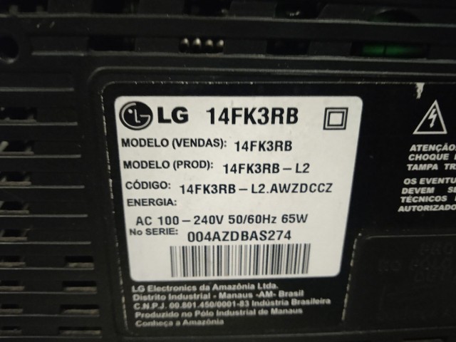 Televisor LG - CRT, 14FK3RB