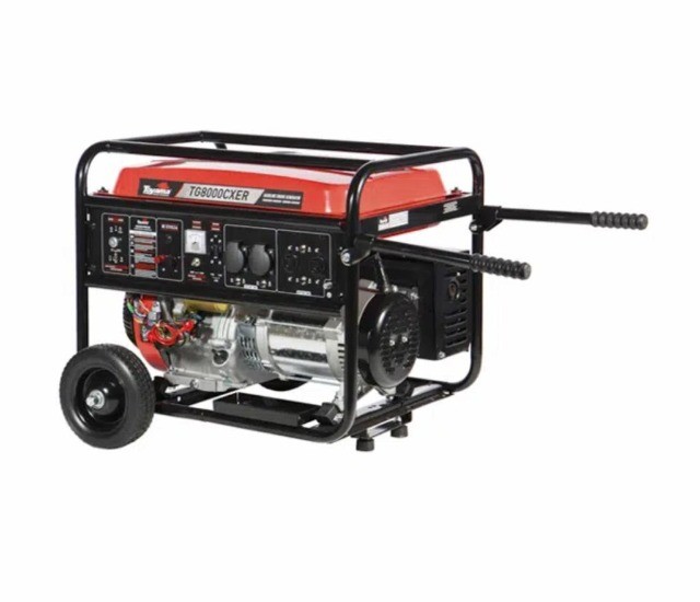Gerador a Gasolina 7.2 KVA Monofásico 110/220V Toyama TG8000CXR Partida elétrica 