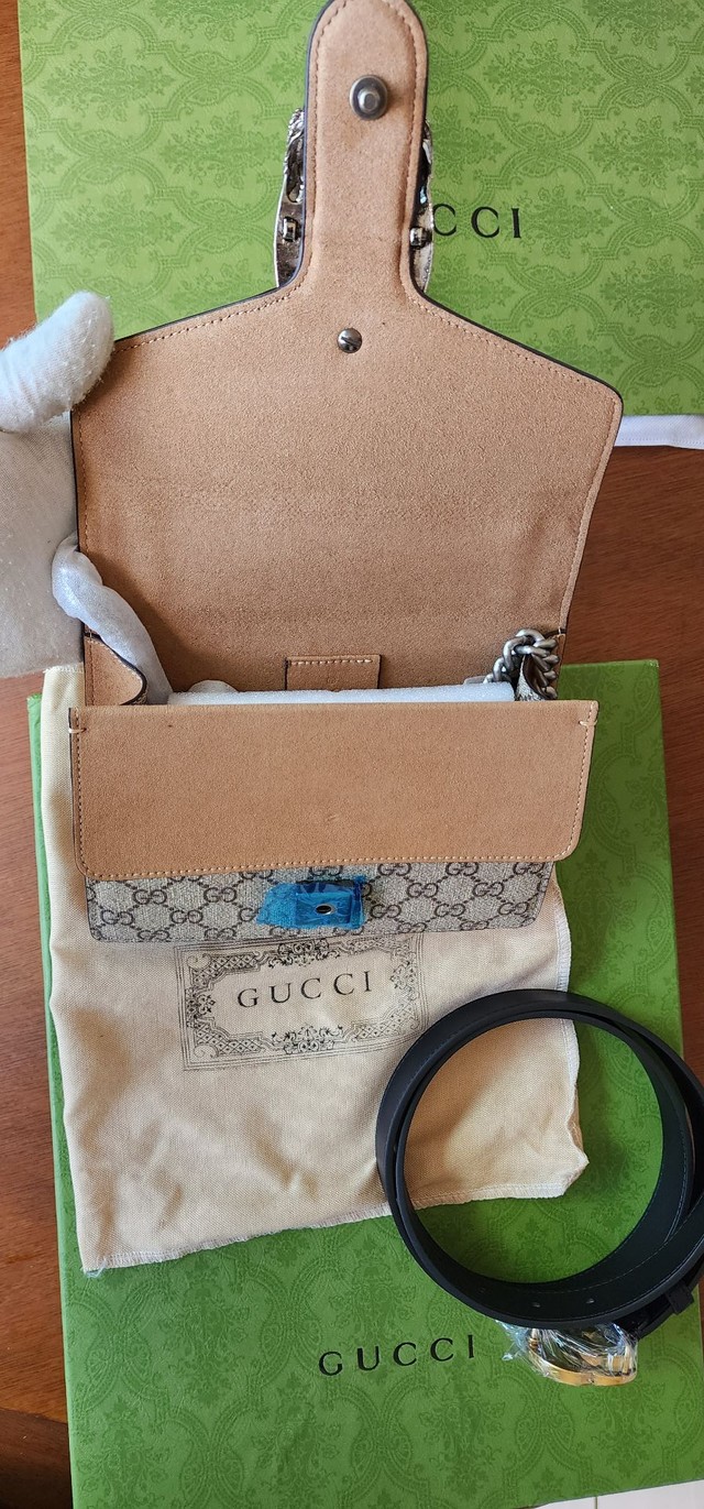 Bolsa Gucci Dionysus Mini + Cinto Gucci - Foto 4