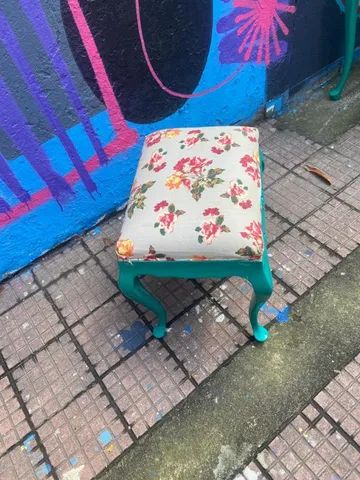 Banqueta De Penteadeira Estilo Chipandelle Laqueada E Estofada  - Foto 4
