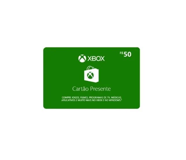 Compre Gift Cards Xbox, Cartão presente Xbox