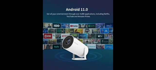 Promoçâo Projetor de Imagem HD, Netflix, YouTube, Android 11