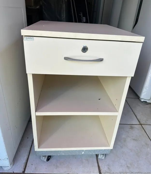 Gaveteiro branco com rodinhas - Entrego  - Foto 2