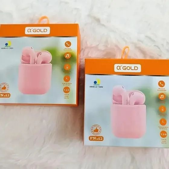 Lacrado Fone de Ouvido Bluetooth 5.0 Colors A'Gold FN-12