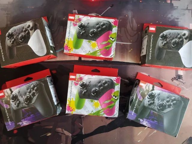 Joystick / Controle NOVO Nintendo Switch - Pro - edição Monster Hunter Silver - bluetooth - Foto 3