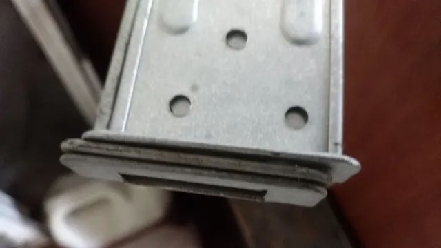 Suporte ar cond tipo Split, 3u, metal, bom estado. - Foto 3