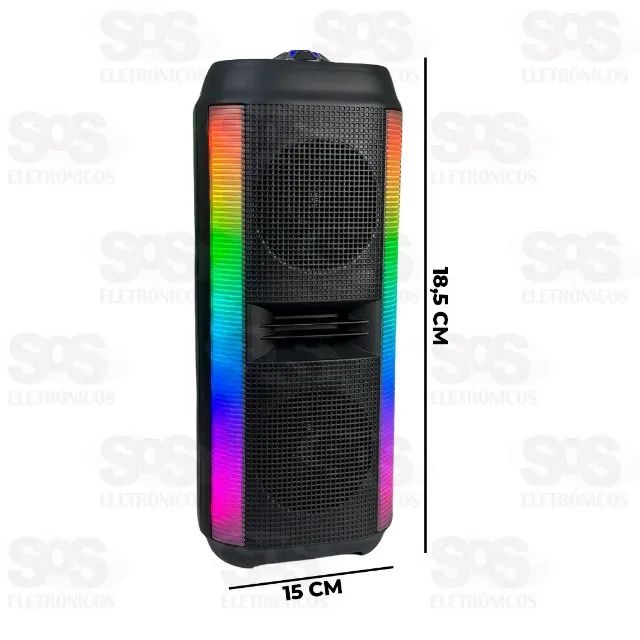 Caixa De Som 30W Bluetooth/TWS/FM Com Luzes RGB  - Foto 2