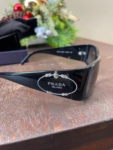 Óculos Prada Preto SPR 10H - Foto 3