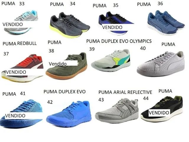 Usados Tenis adidas puma mizuno nike asics a partir de R$ 230 45/46 Br 13us - Foto 4