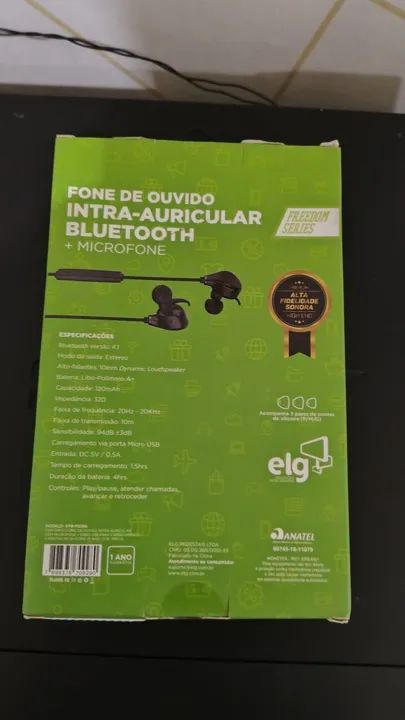 Fone bluetooth ELG STREAM preto - Foto 5