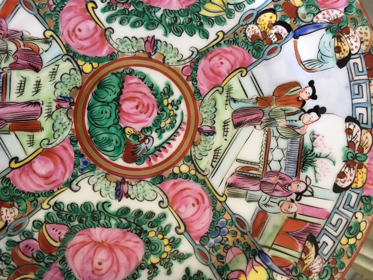 Antigo Prato Porcelana Macau  - Foto 4