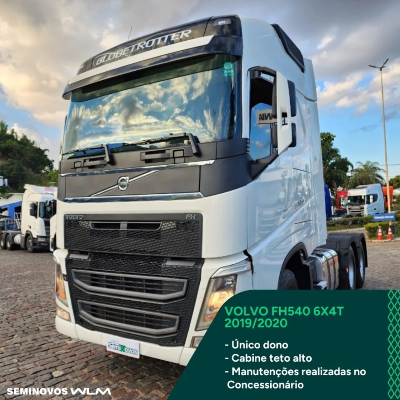 VOLVO FH540 6X4 GLOBETROTTER - ÚNICO DONO, CABINE TETO ALTO MANUTENÇÕES REALIZADAS NA C