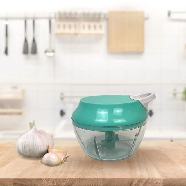 Mini Processador Manual de Alimentos Com 3 Lâminas 300ml - Foto 2