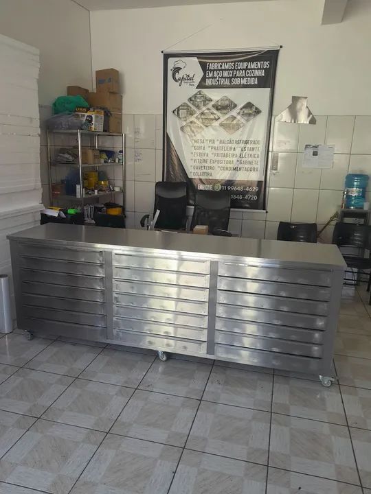 Gaveteiro Pizzaria Inox! - Foto 4