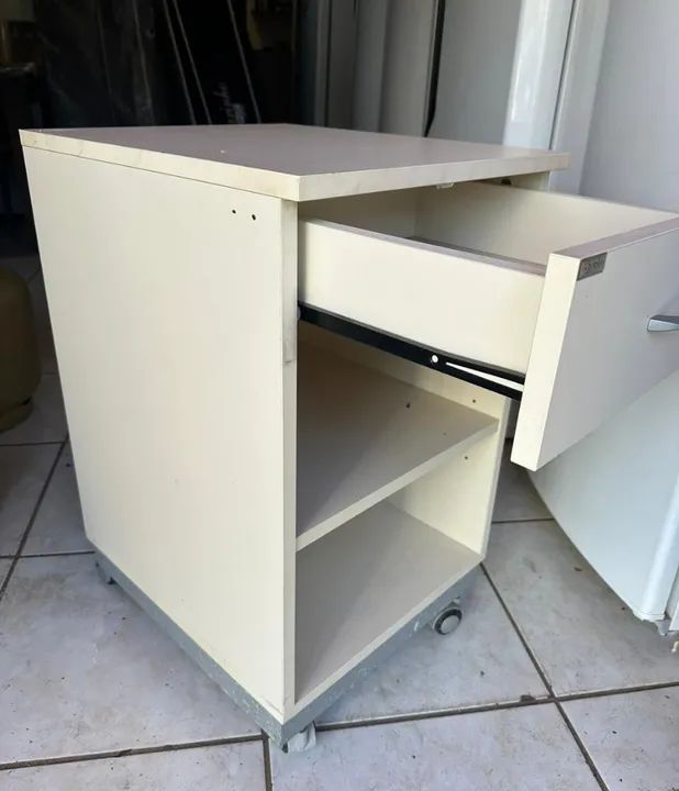 Gaveteiro branco com rodinhas - Entrego  - Foto 3