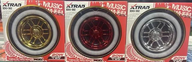 Caixa Som Roda Pneu Carro Portátil Bluetooth Potente - Foto 5