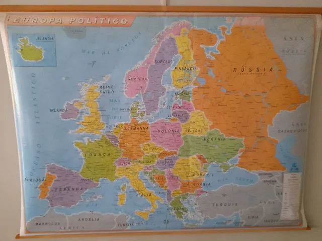 Mapa Grande Político da Europa