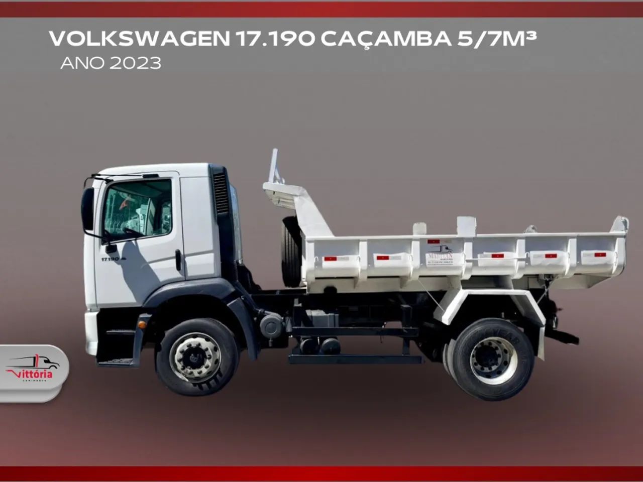Caminhão Volkswagen VW 17.190 Caçamba 5/7 m³ ano 2023 - Foto 6
