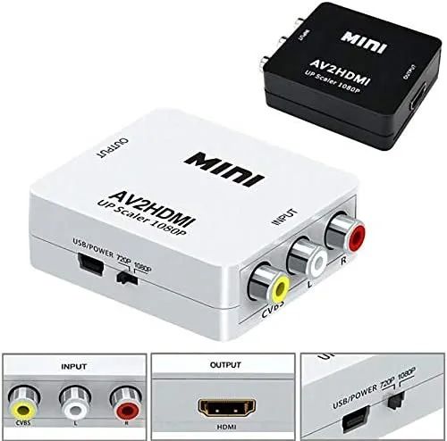 Aparelho Conversor Av RCA para HDMI - Foto 2