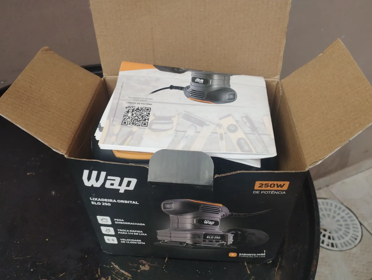 Lixadeira Orbital WAP ELO 250 - 250W Potência