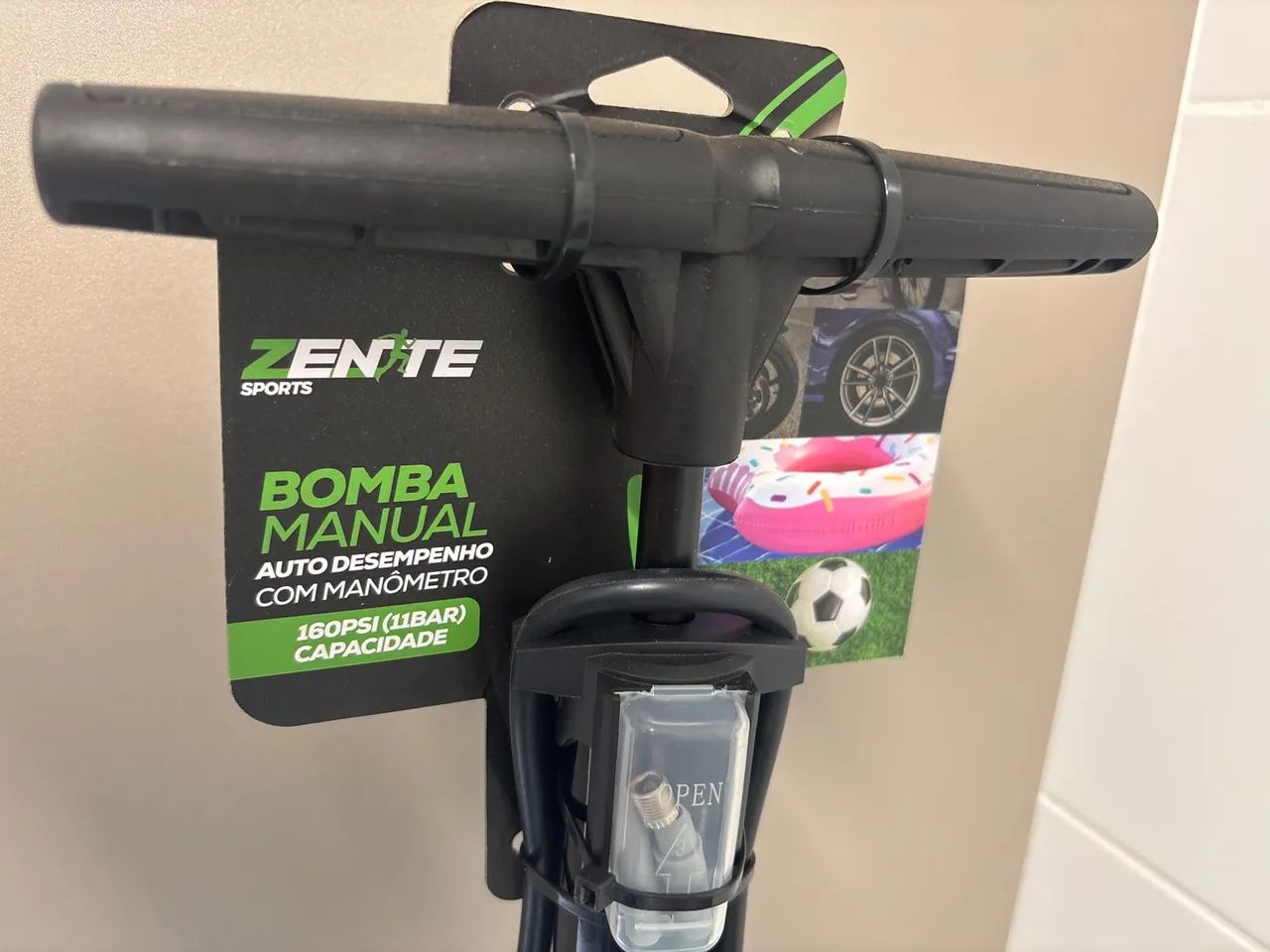 Bomba Manual Zenite Sports - 160PSI - Foto 4